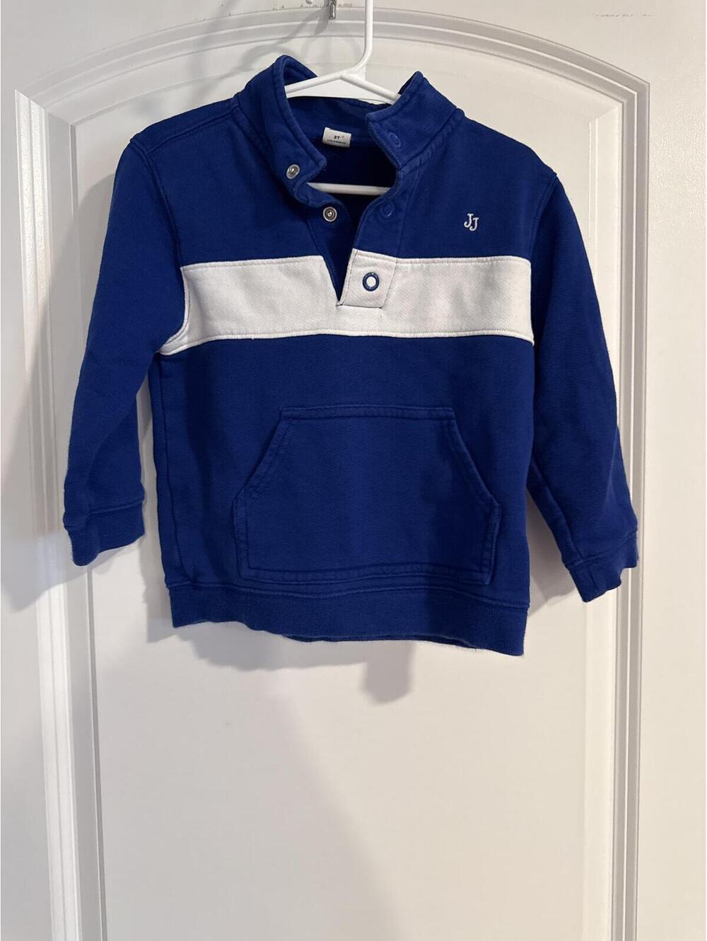 Janie and Jack Toddler Boys Navy Blue Pullover Sweatshirt 2T